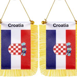 Mini Croatian Car Flag