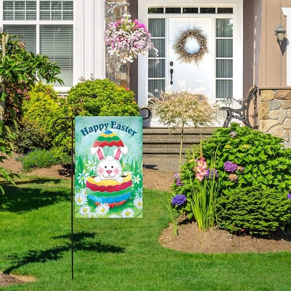 easter garden flag