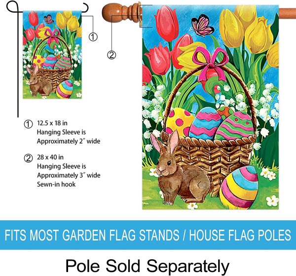 Easter Garden Flag