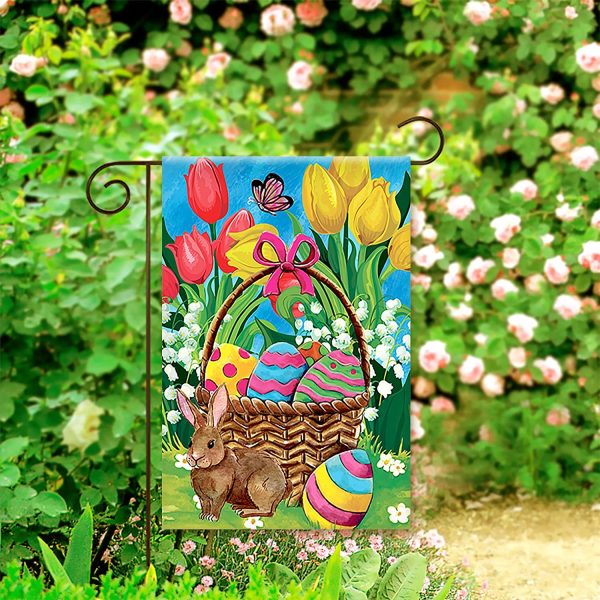 Easter Garden Flag