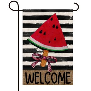 Welcome Sign Summer 12.5×18 Inch Double Sided Garden Flag