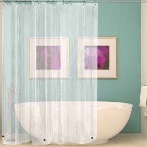 Crystal Clear Thick Shower Curtain