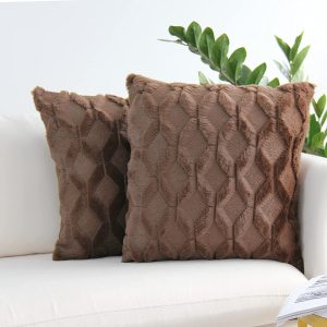 Faux Fur Throw Pillow Covers
