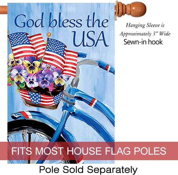 God bless the USA Garden Flag
