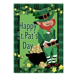 Happy St. Patrick's Day Garden Flag