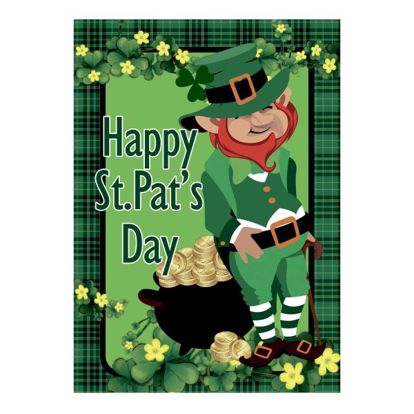 Happy St. Patrick's Day Garden Flag