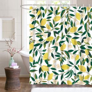 plant bath shower waterproof curtain with hook