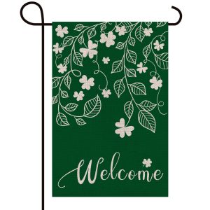 Welcome Shamrock Leaves Green Decoration St.Patrick's Day