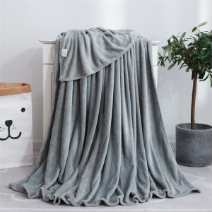 Fleece Blanket Twin Size Grey