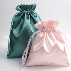 Texupday Satin Drawstring Bag