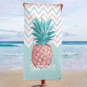 Summer Pineapple Design Beach Towel