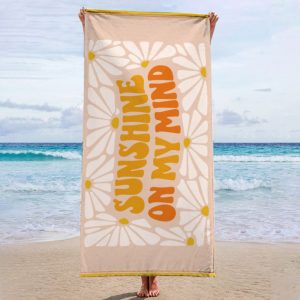 Texupday SUNSHINE ON MY MIND Beach Towel
