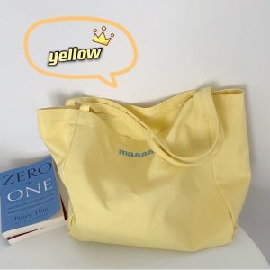 Cotton Canvas Tote Bag