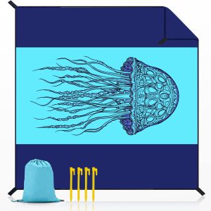 Texupday Jellyfish Pattern Beach Mat
