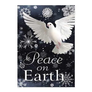 Peace on Earth Winter Garden Flag