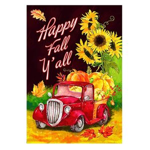 Happy Fall Y'all Garden Flag