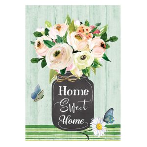 Home Sweet Home Floral Garden Flag