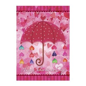 Hearts With Umbrella Garden Flag