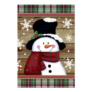 Christmas Snowman Garden flag