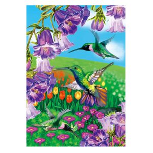 Spring Hummingbird Garden Flag