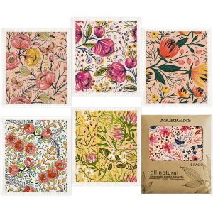 Texupday Watercolor Floral Swedish Dish Clothes