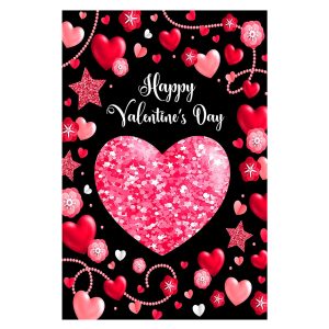 Happy Valentines Day Love Heart Garden Flag