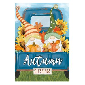 Goblin Blue Truck Autumn Garden Flag