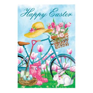 Happy easter Double Sided Garden Flag