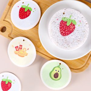 Texupday Fruit Round Swedish Dishcloths