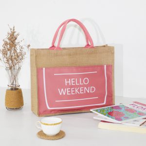 Reusable Jute Tote Bag