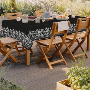 Flowers Fabric Waterproof Tablecloth