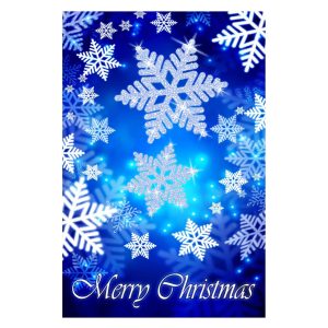 Snowflake Merry Christmas Garden Flag